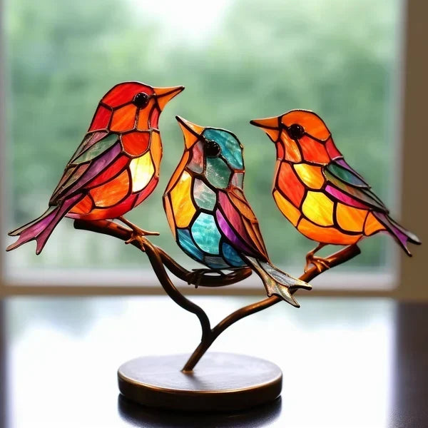 ColorFeather - Glasfugle i klare farver