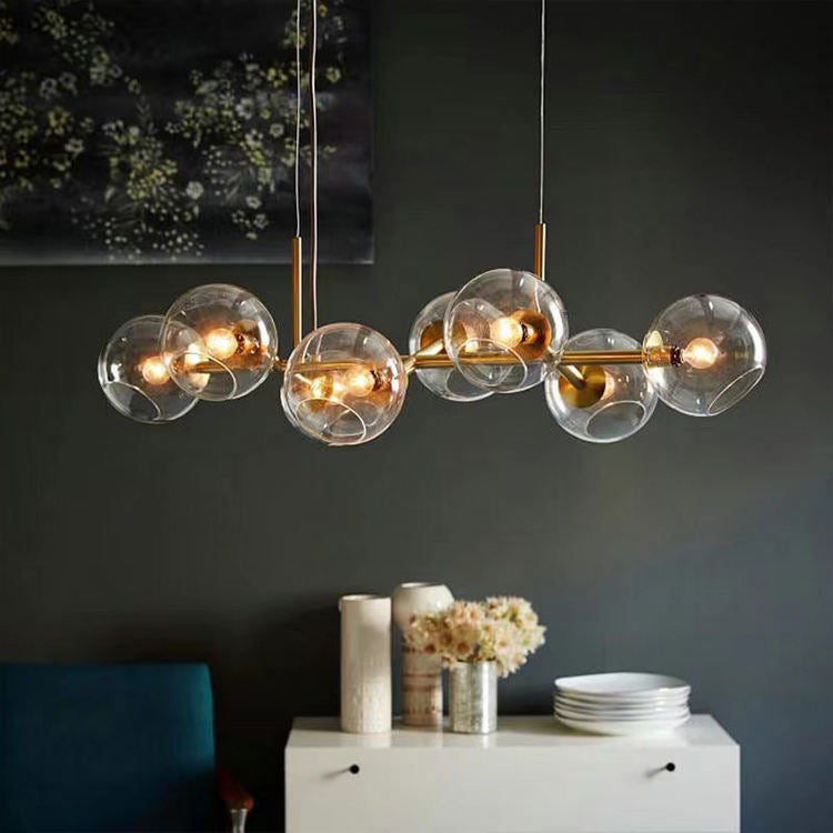 NordicGlow - Glas Kugle Lysekrone