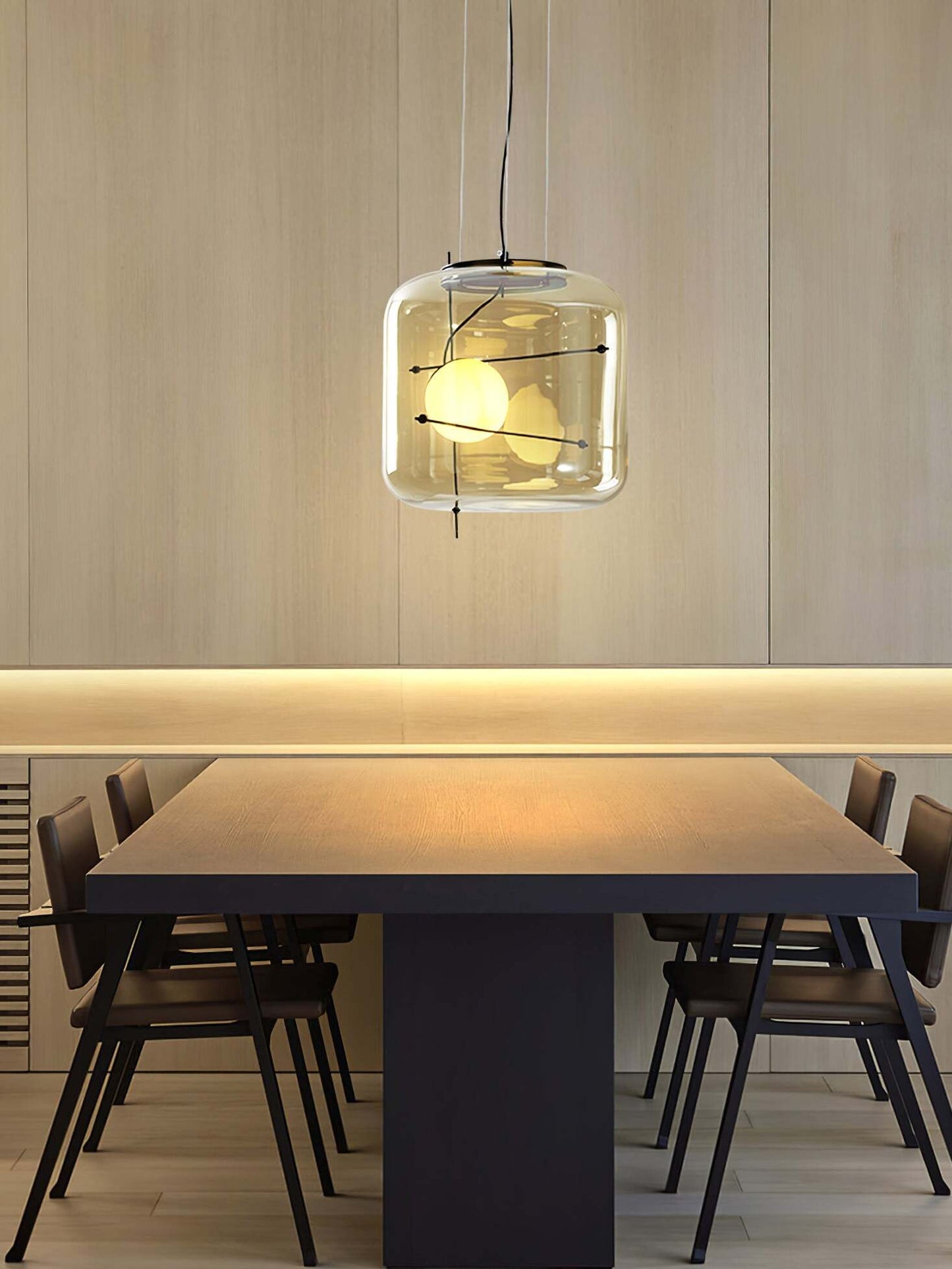 Plot Glas Anhänger Lampe