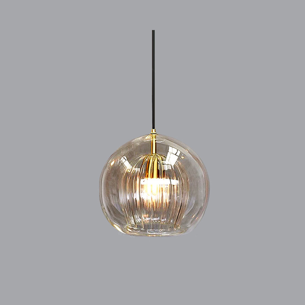 SfæreLys | Elegant ravfarvet lampe