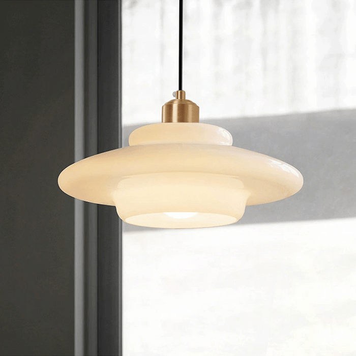 GlassHalo | Hvit pendellampe