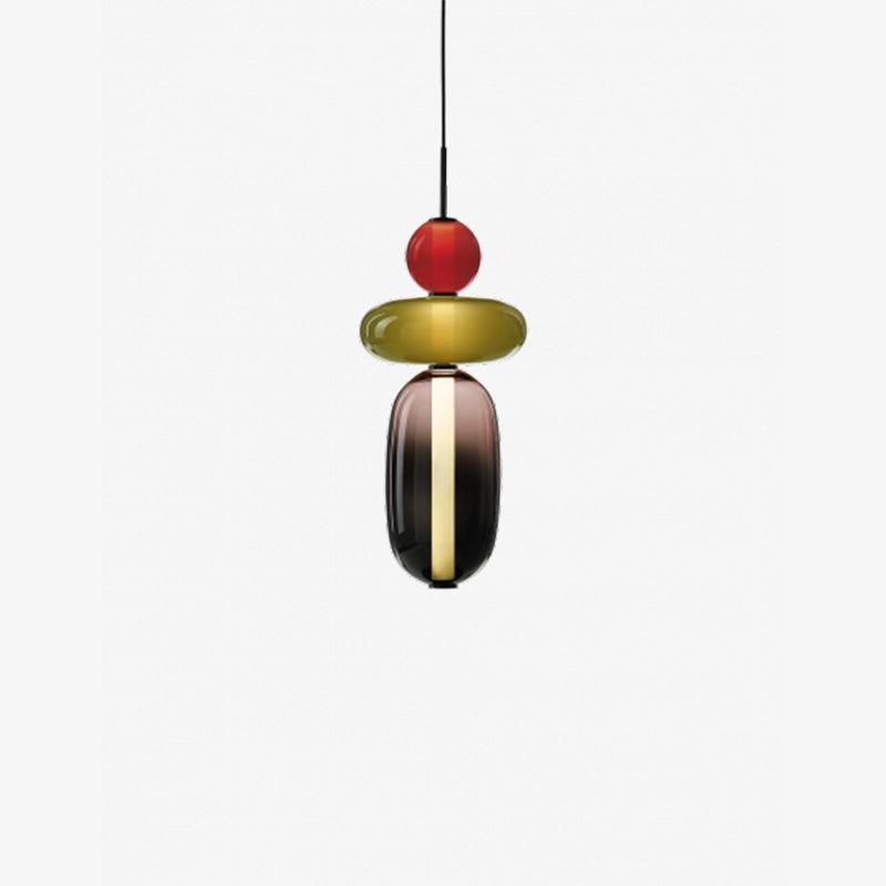 Pendant Light Made of Candied Glass