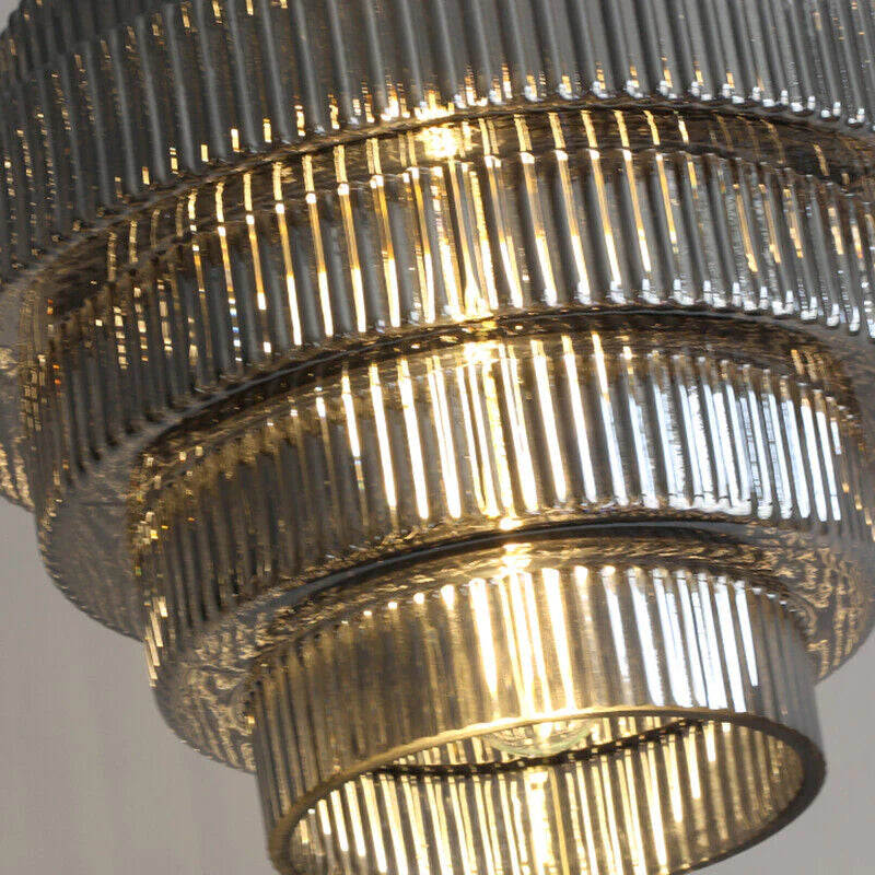BrassGlow - Bottle-Shaped Brass Glass Pendant Light