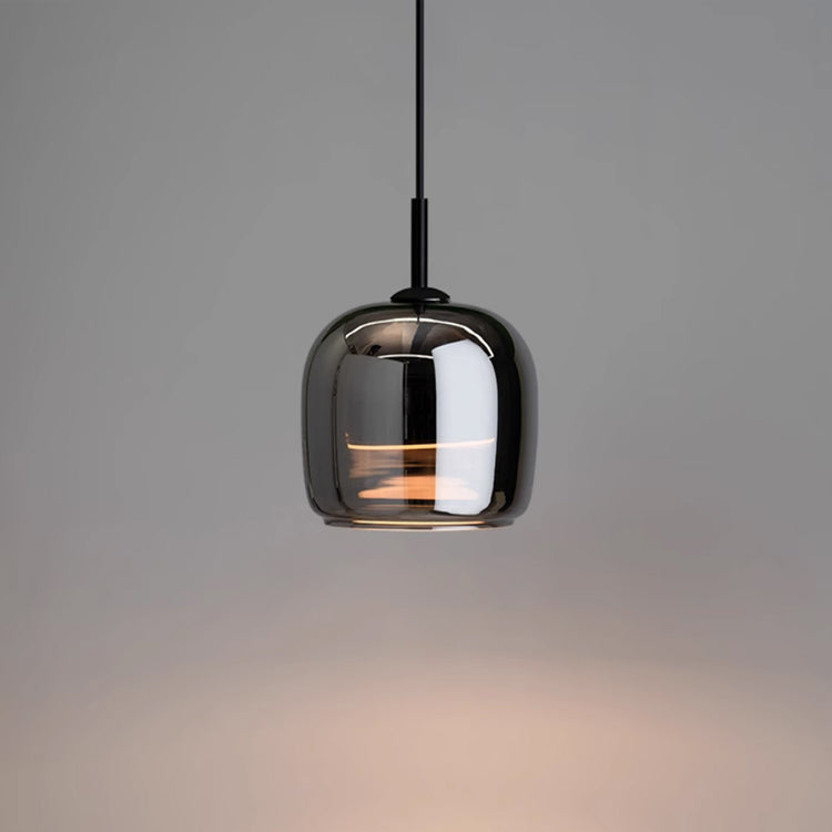 Nordisk Glød | Sort glas pendel lampe