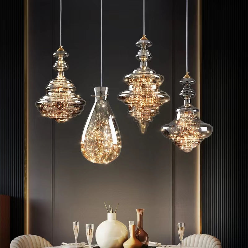 CosmoGlow - Grey Pendant Light