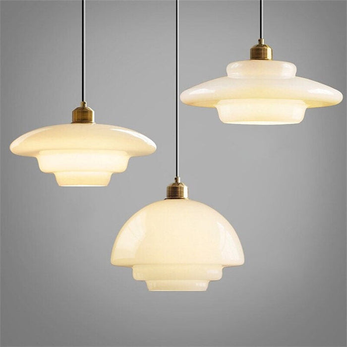 GlassHalo | Hvit pendellampe