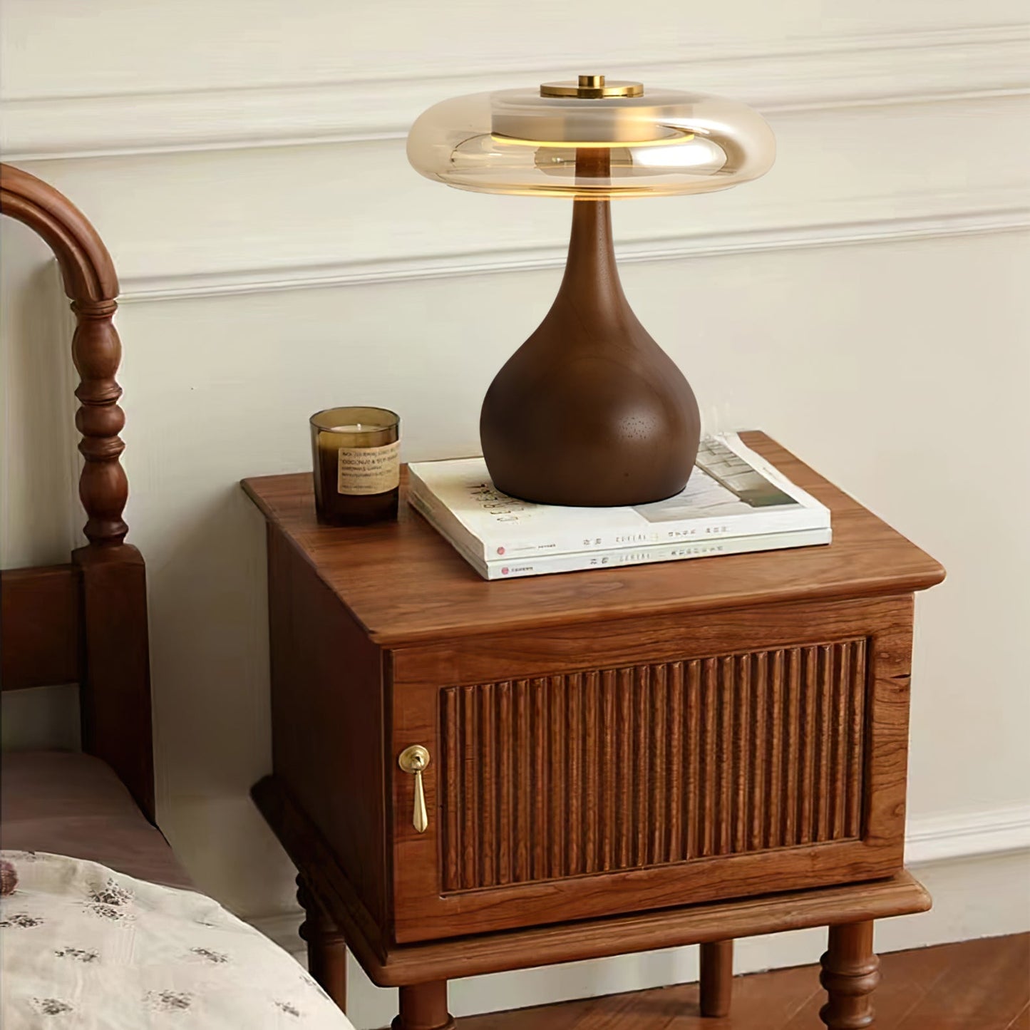 WoodLuxe - Lampe de table design avec LED réglable