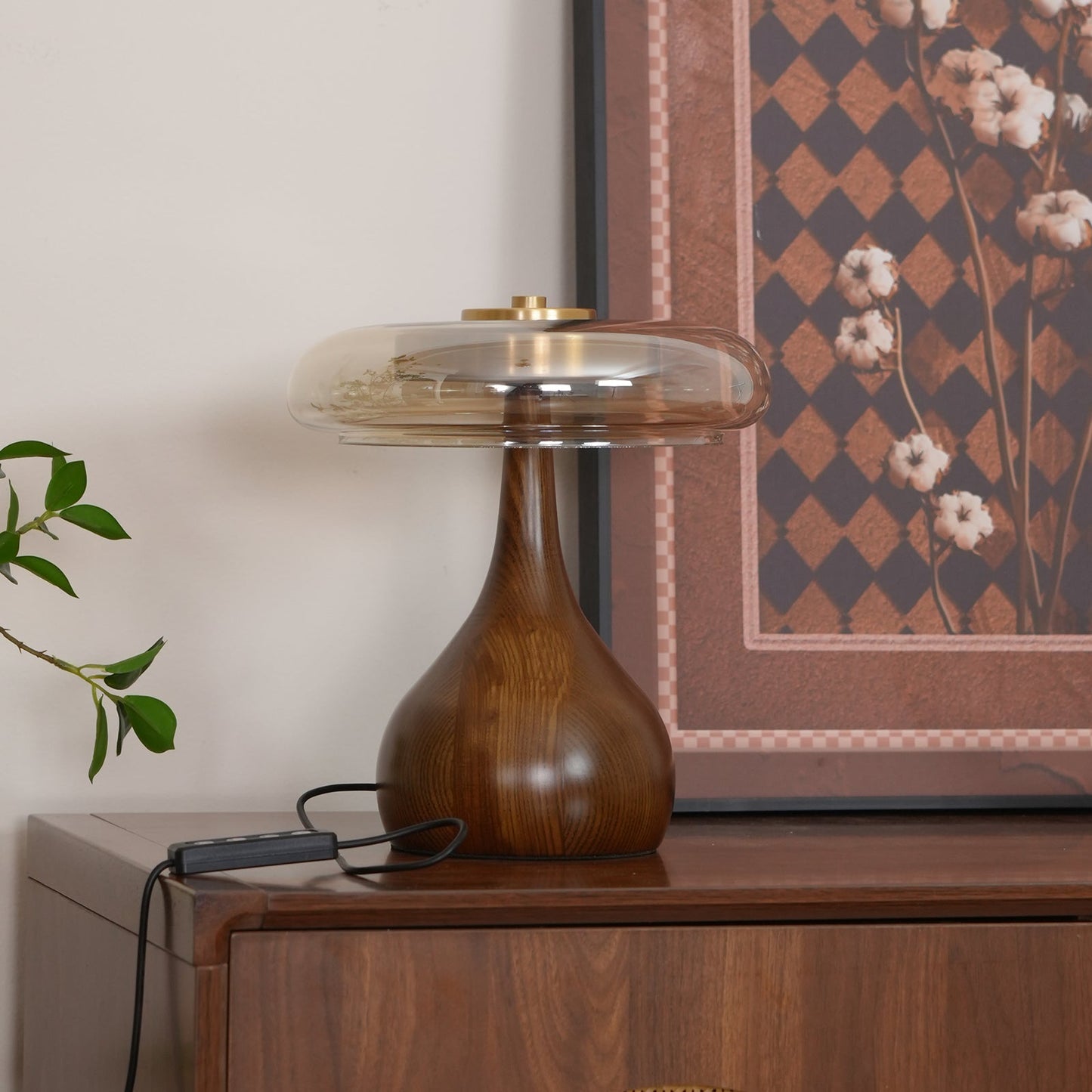 WoodLuxe - Lampe de table design avec LED réglable