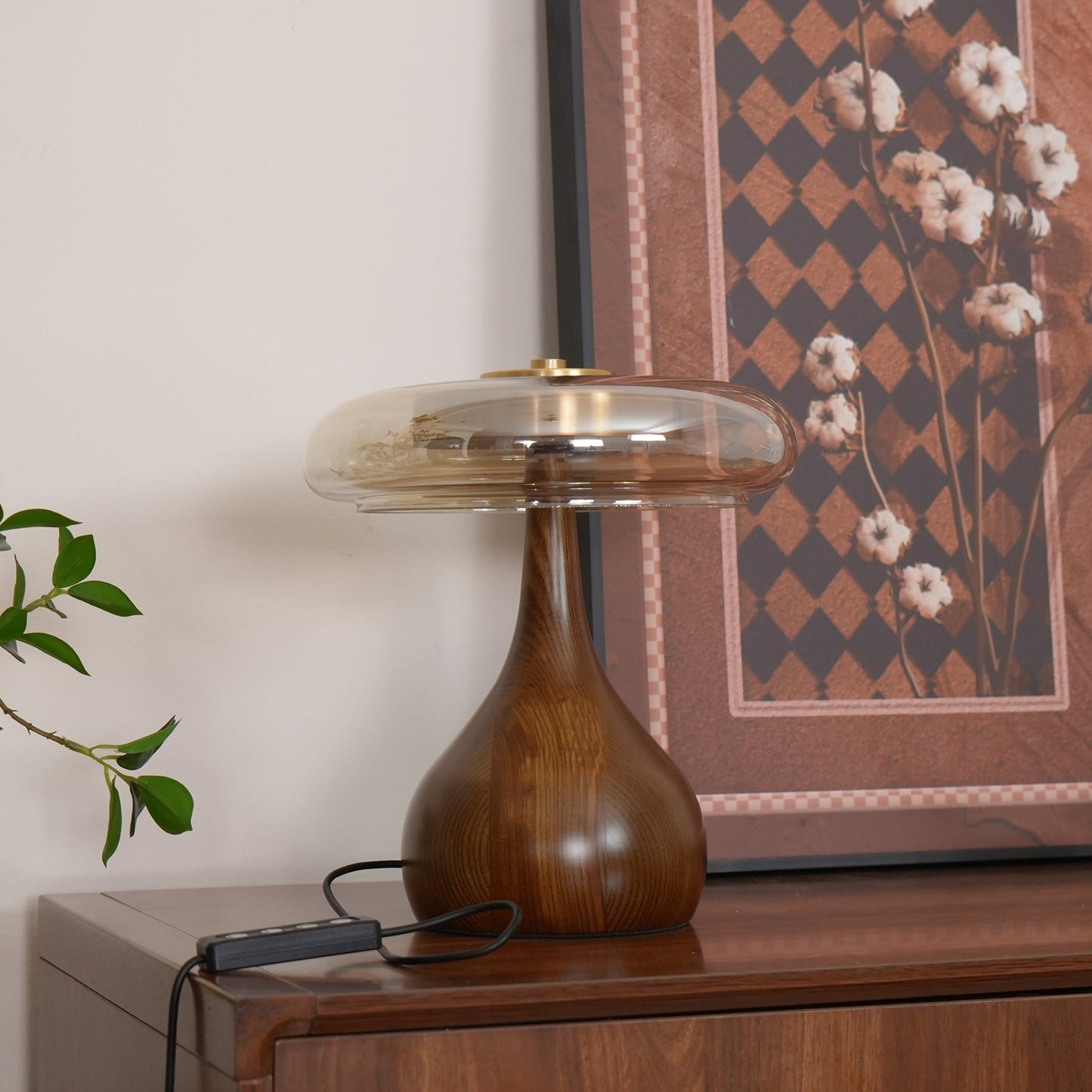 WoodLuxe - Lampe de table design avec LED réglable