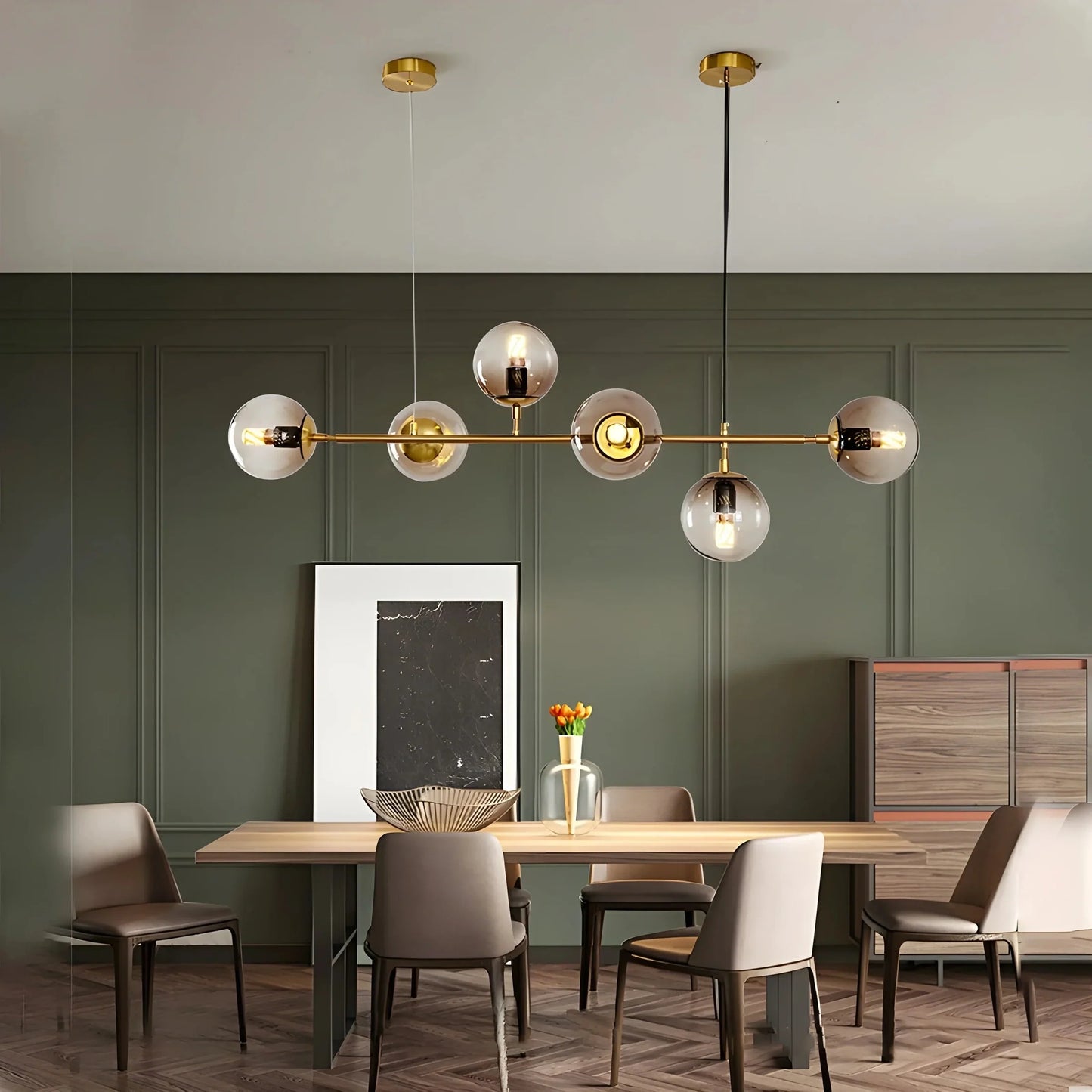 LumiSphere - Creative LED Pendant Light with Glass Spheres