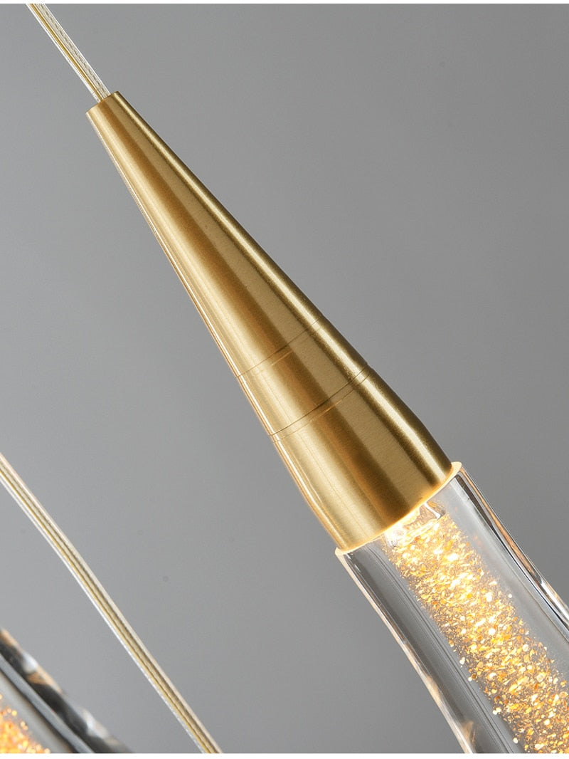 CrystalLuxe - Pendelleuchte mit Kristallen für das Wohnzimmer
