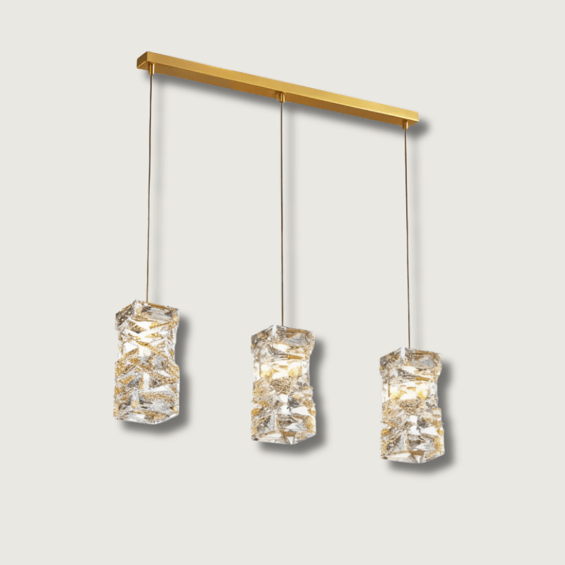 LumiCopper - Art Deco Crystal LED Pendant Light