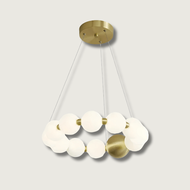 EleganceOrb - Stylish Pearl-shaped Chandelier
