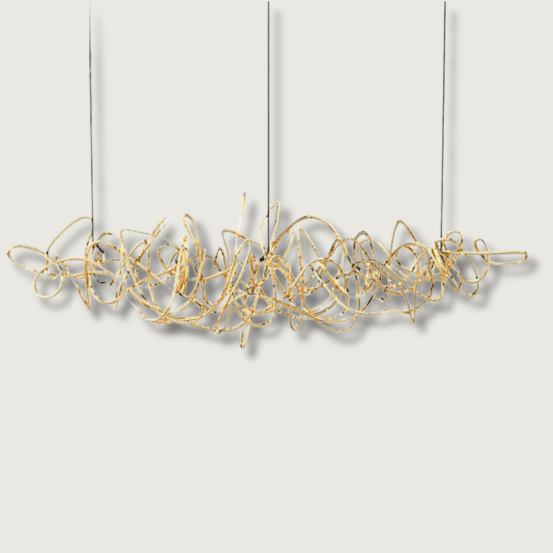 AuroraGlow - Guld Design Lampe