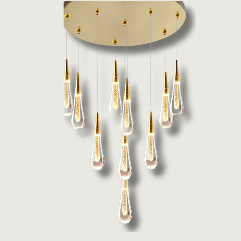 CrystalRain - Water Droplet Chandelier in Crystal