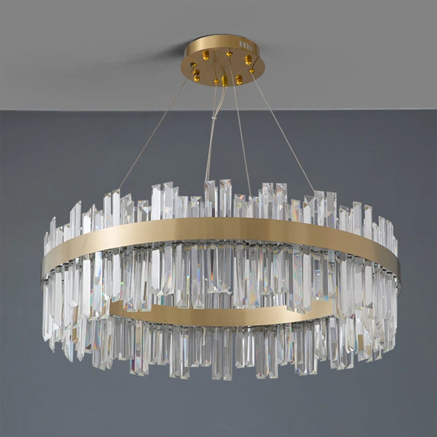 VetroGlow - Moderne glas trommelysependel