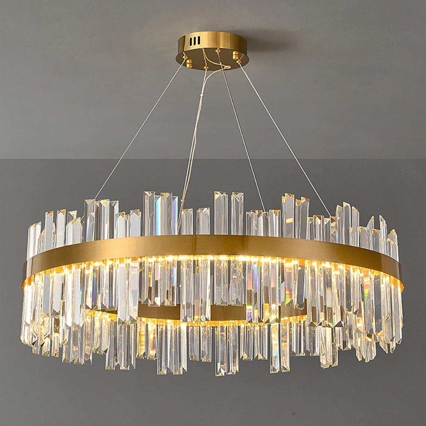 VetroGlow - Moderne glas trommelysependel