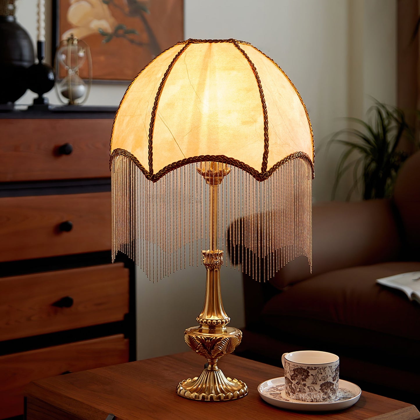 TasselLight - Table Lamp with Soft Tassels and Fine Beads