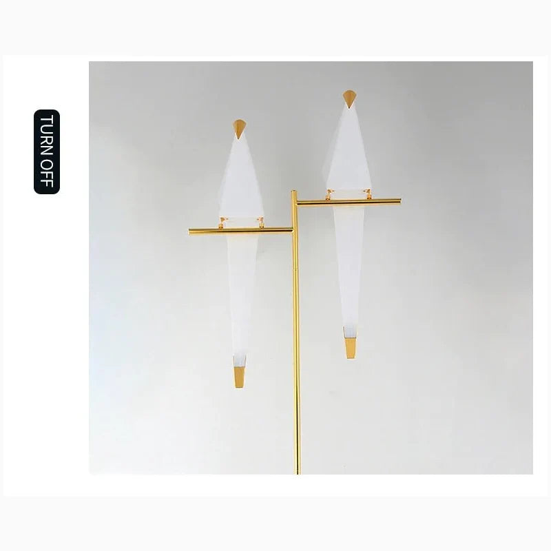 ParrotGold - Gulvlampe i guld