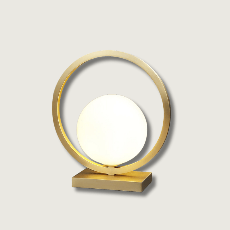 BrassGlow - Table Lamp with Brass Finish and Ambient Light