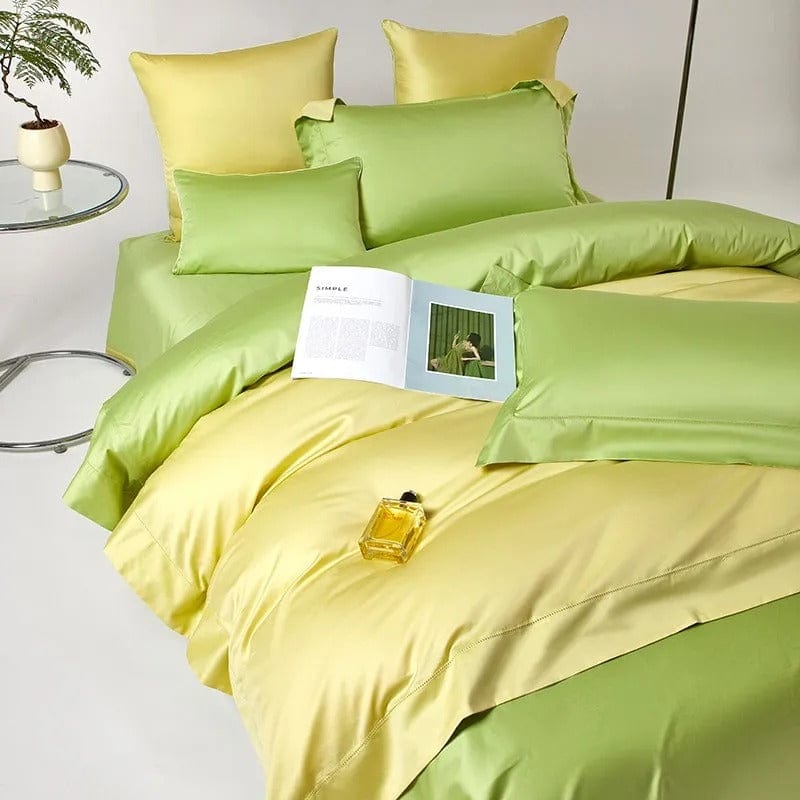 LimeGlow - Egyptian Cotton Duvet Cover Set