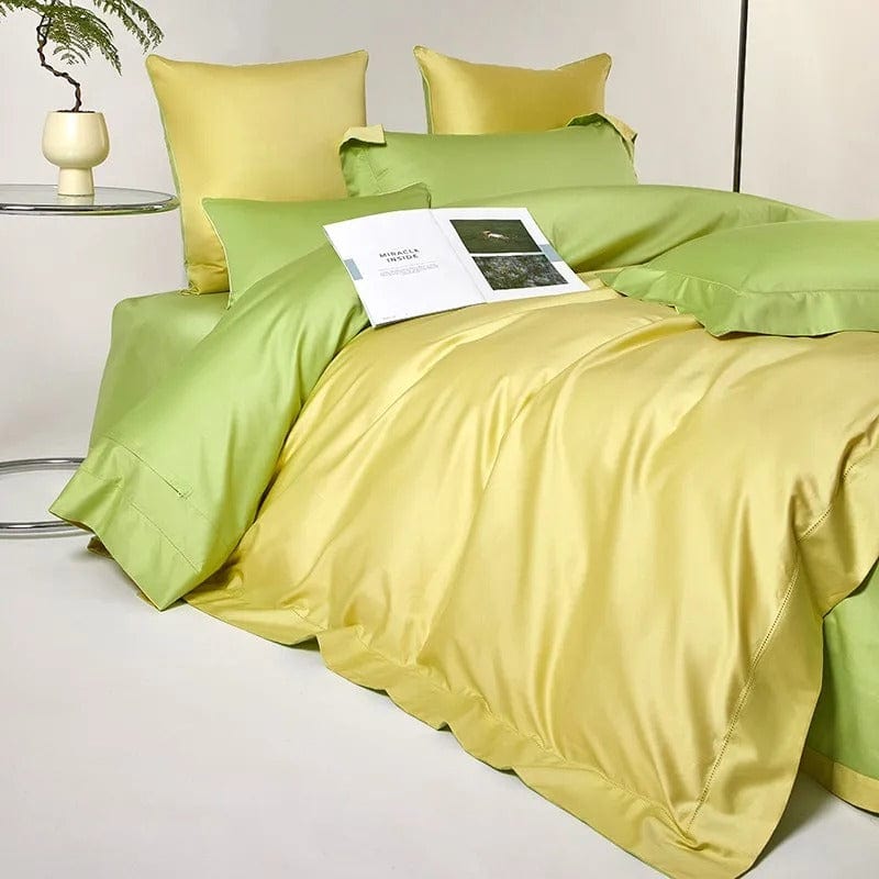 LimeGlow - Egyptian Cotton Duvet Cover Set