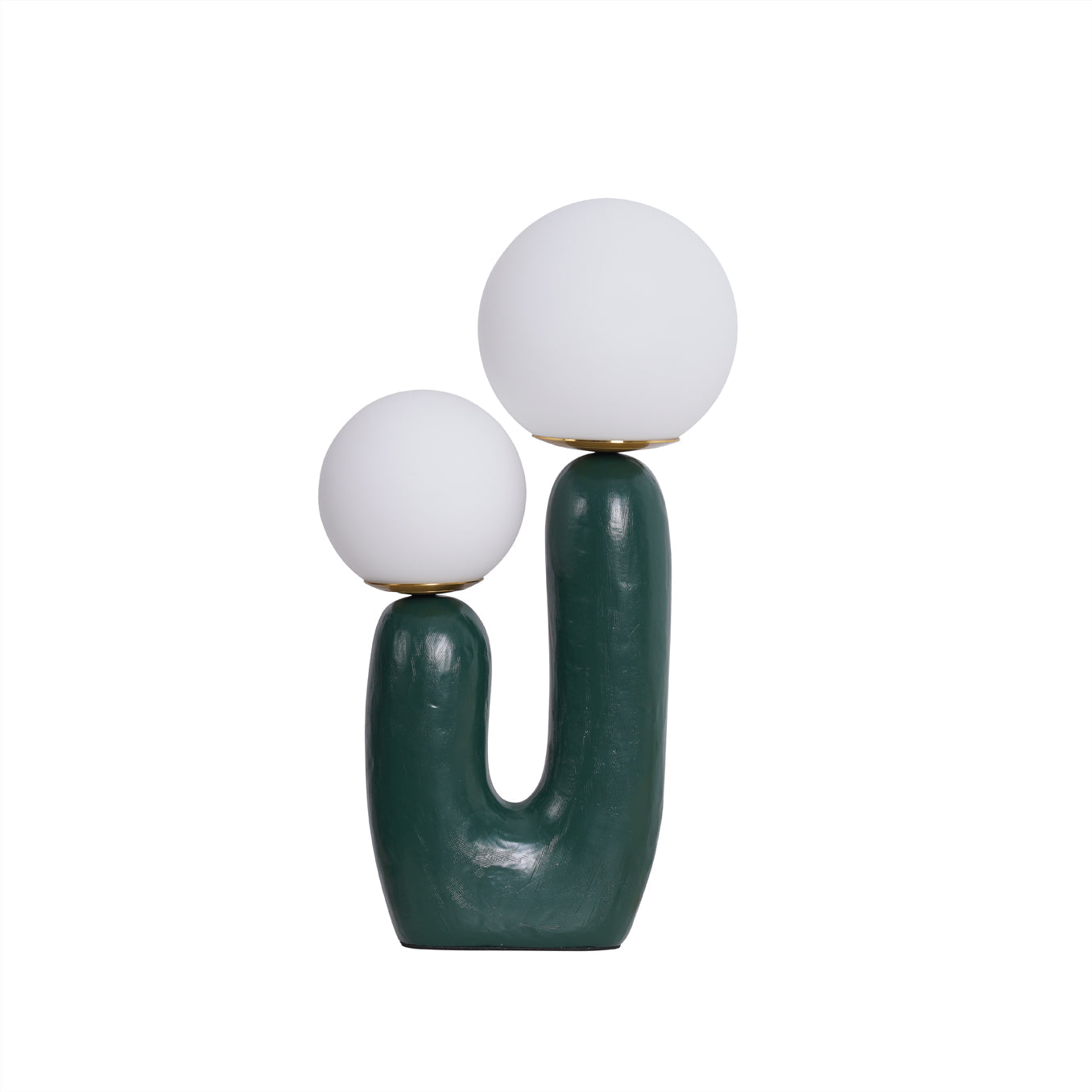 EcoLuxe - Moderne glas- og harpiksbordlampe