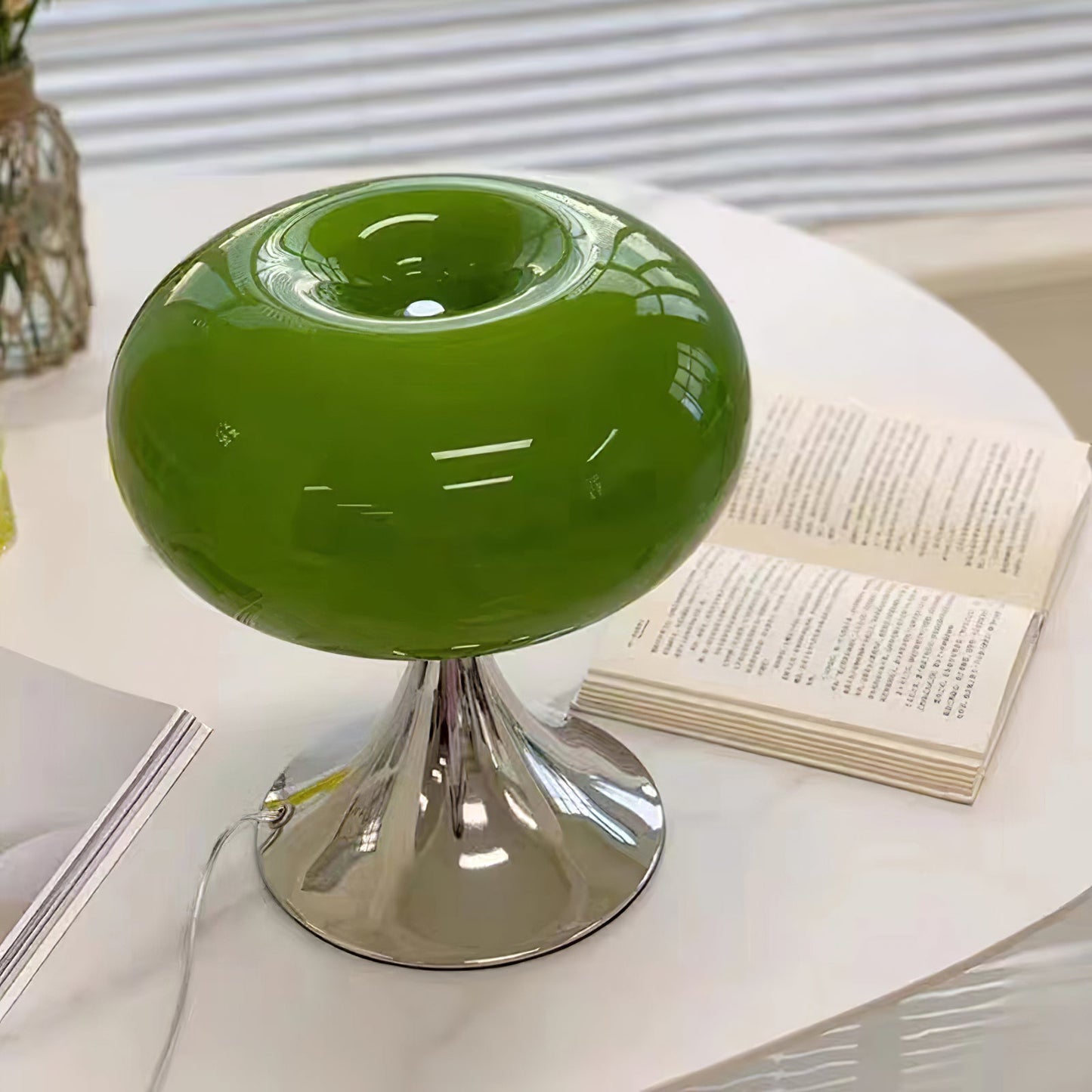 LolliGlow - Farverig glas- og metallampe til bord