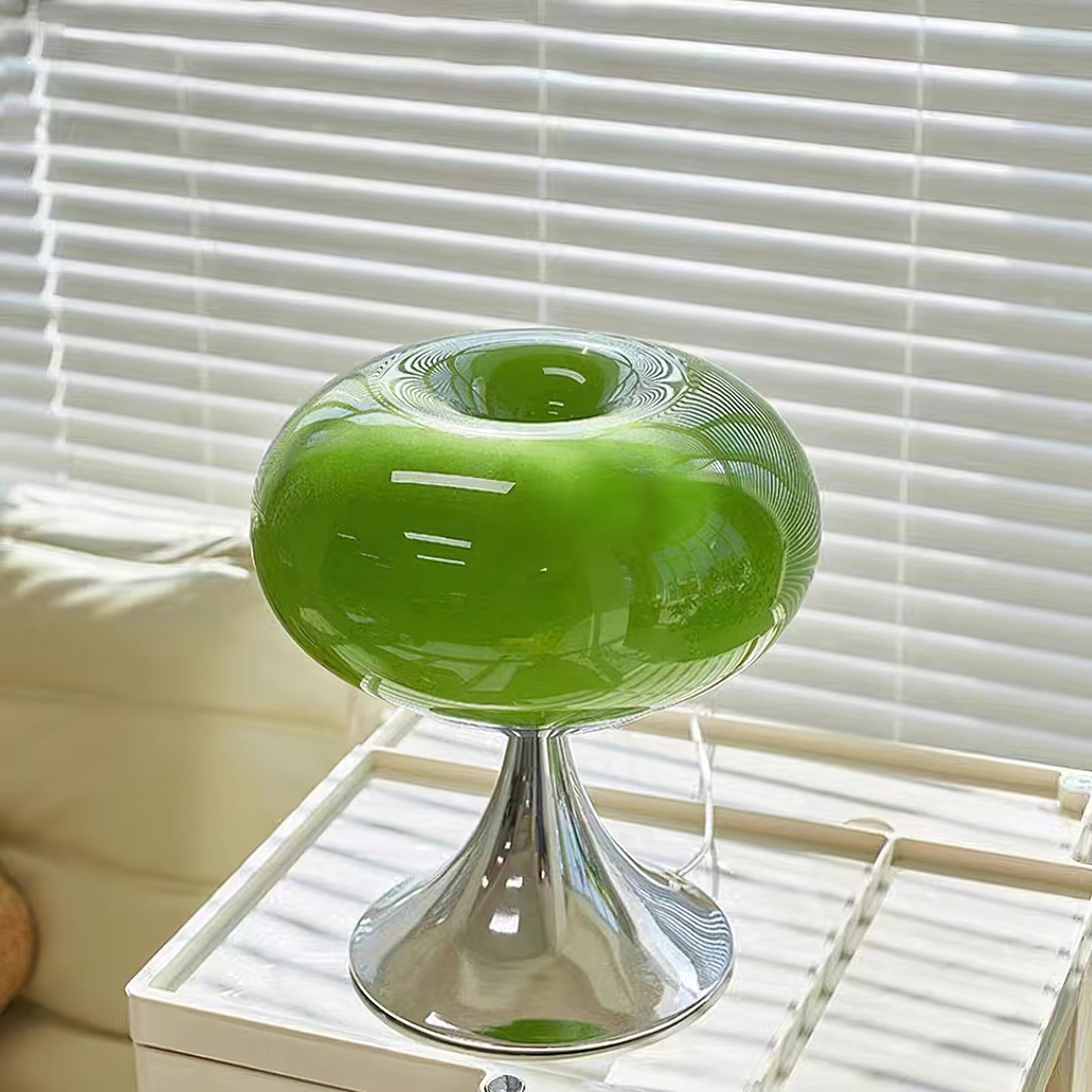LolliGlow - Farverig glas- og metallampe til bord