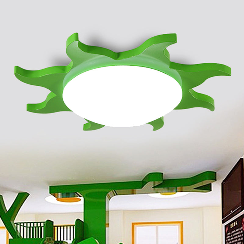CartoonSun - Acryl- und Holz-Deckenleuchte
