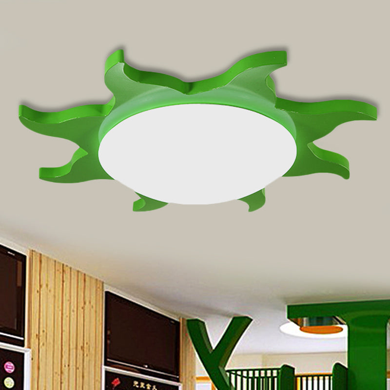 CartoonSun - Acryl- und Holz-Deckenleuchte