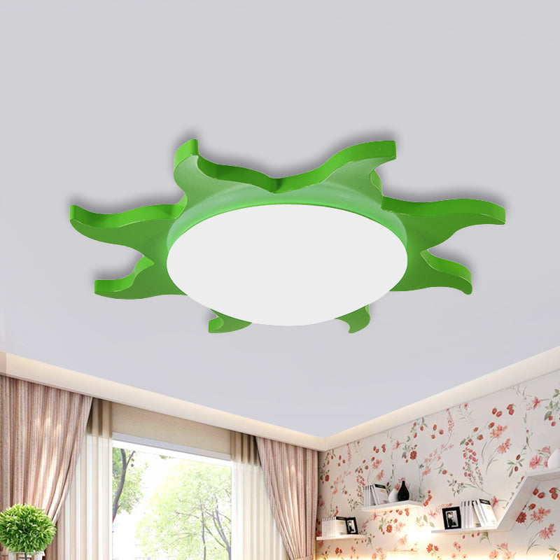 CartoonSun - Acryl- und Holz-Deckenleuchte