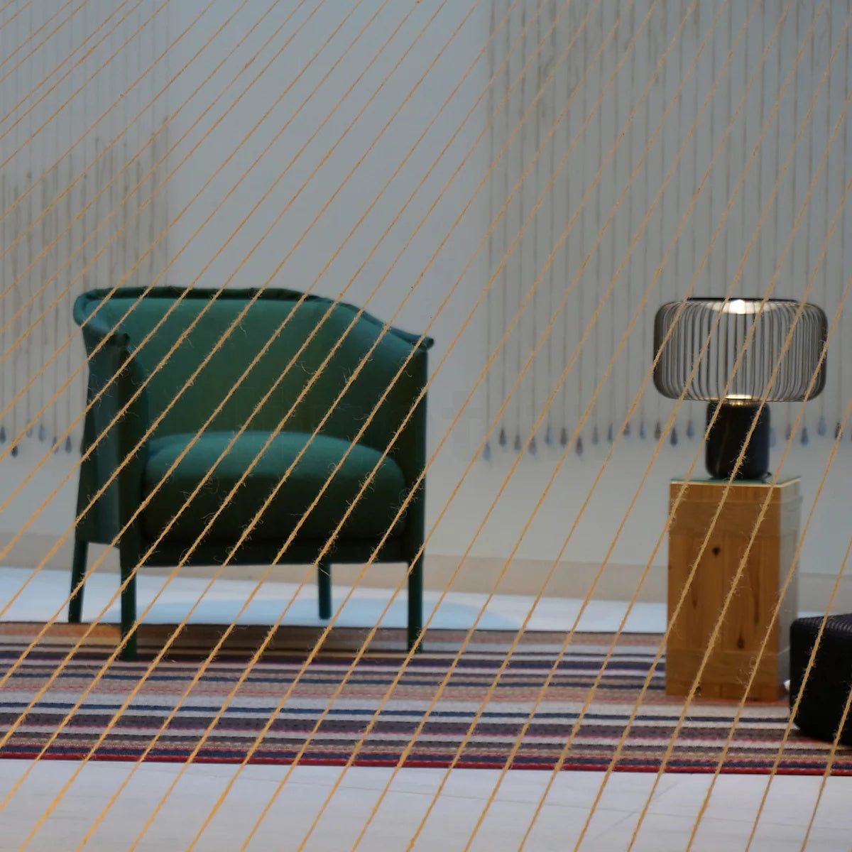 LuxeKeshi - Table Lamp with Modern Base and Subtle Lighting