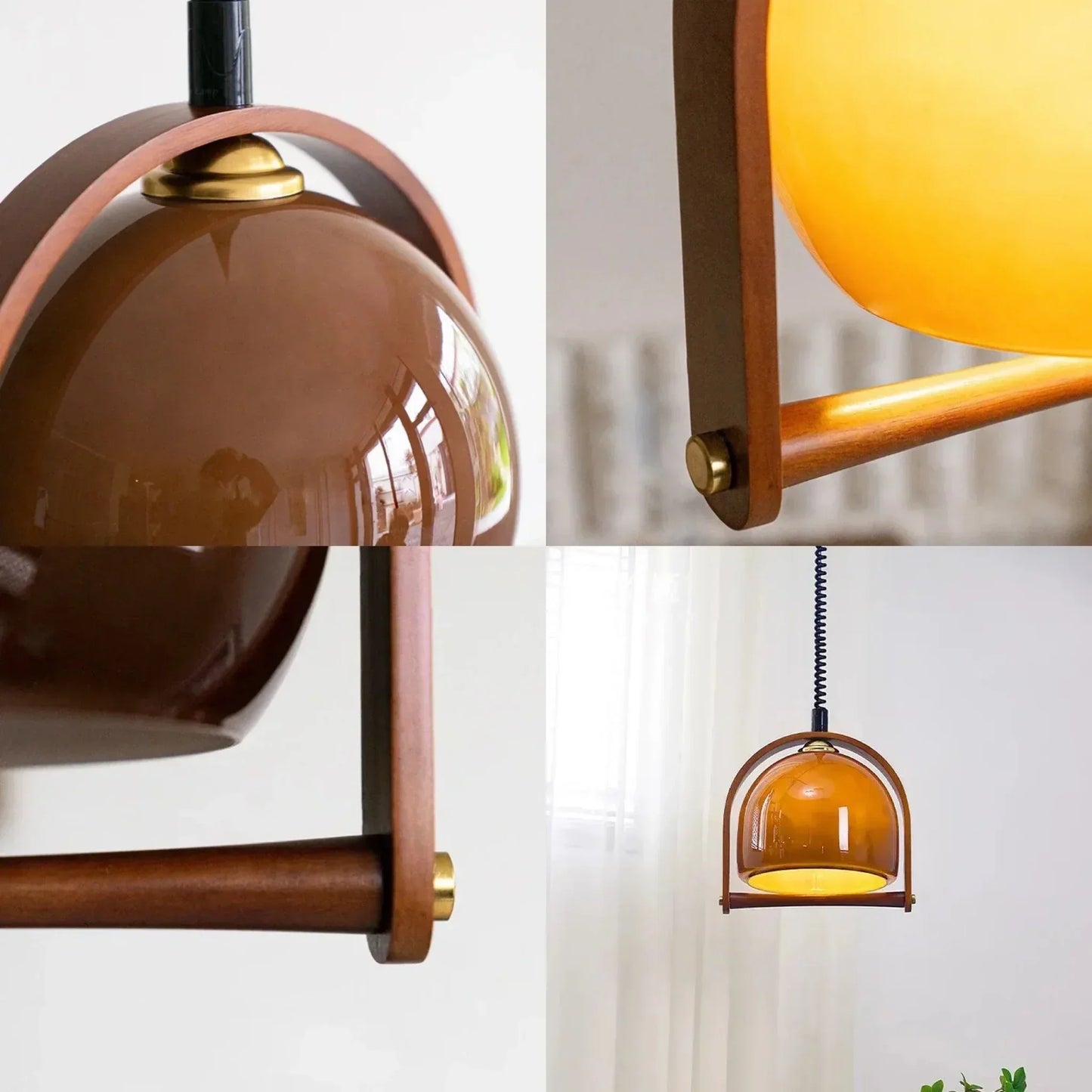 RetroWood - Vintage Bauhaus hengelampe