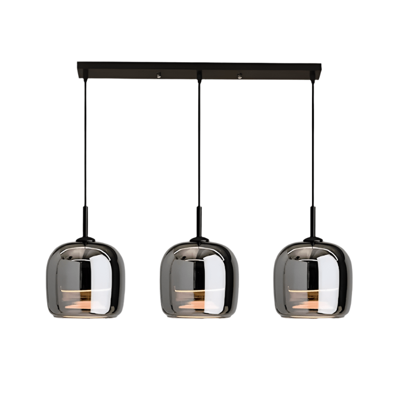 Nordisk Glød | Sort glas pendel lampe