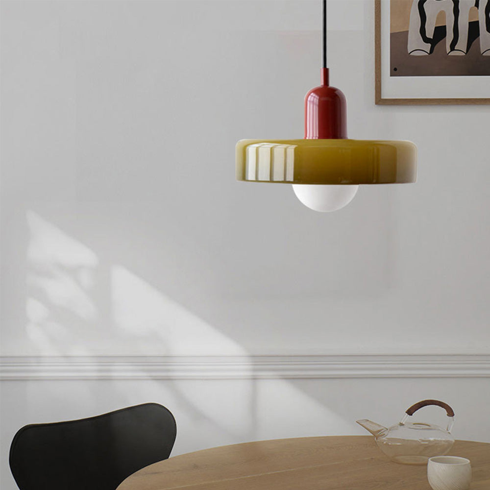 BauhausGlow | Coloured Glass Pendant Light