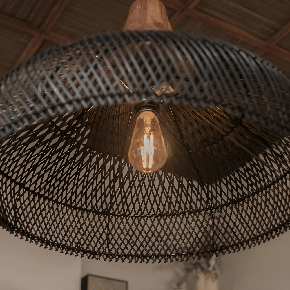 BohoRust - Handmade Rattan Pendant Light