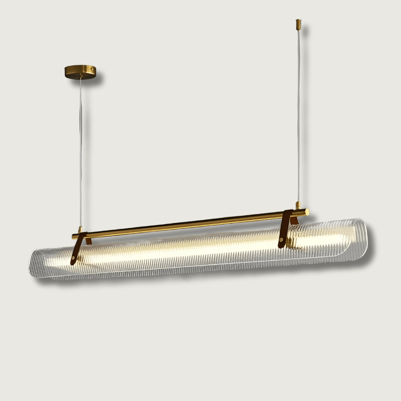 LineaLuxe - Stylish Metal & Leather Pendant Light