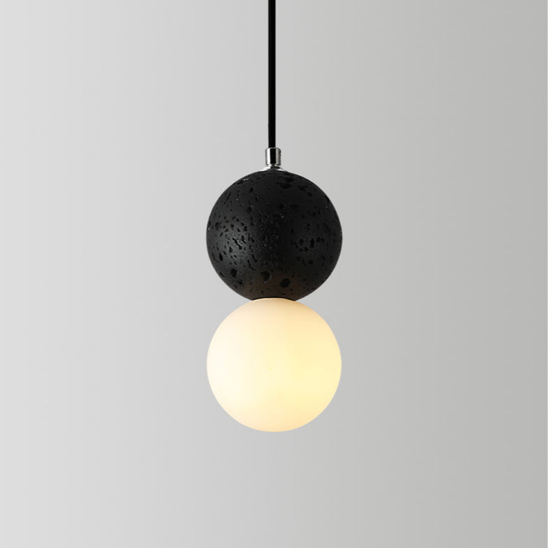 LunaGlow - Black and White Pendant Light