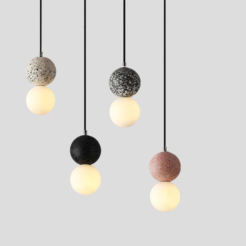 LunaGlow - Black and White Pendant Light