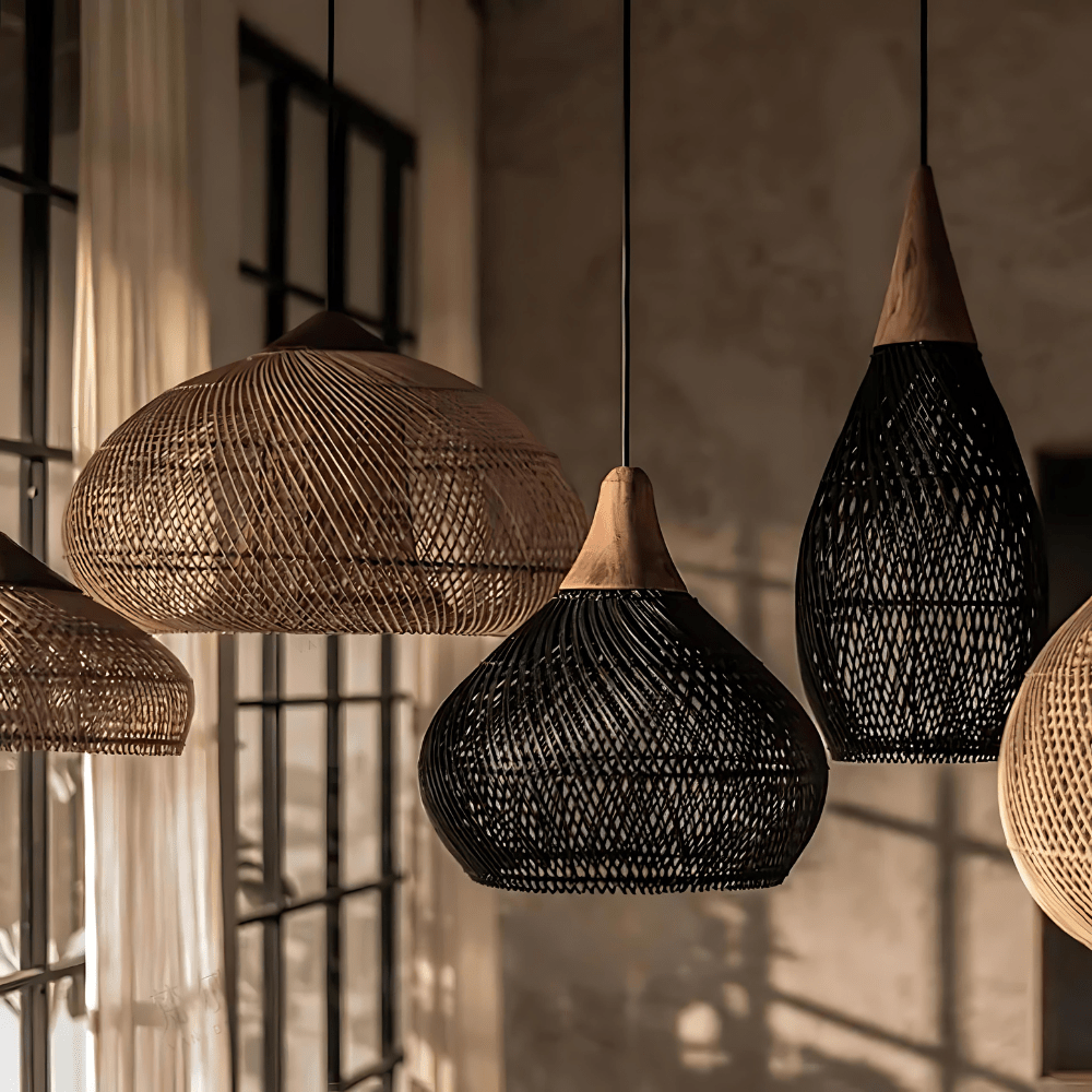 RattanDream - Boho-inspirierte handgefertigte Pendelleuchte