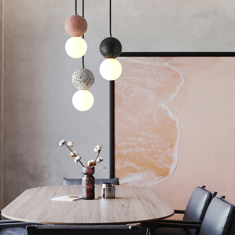 LunaGlow - Black and White Pendant Light
