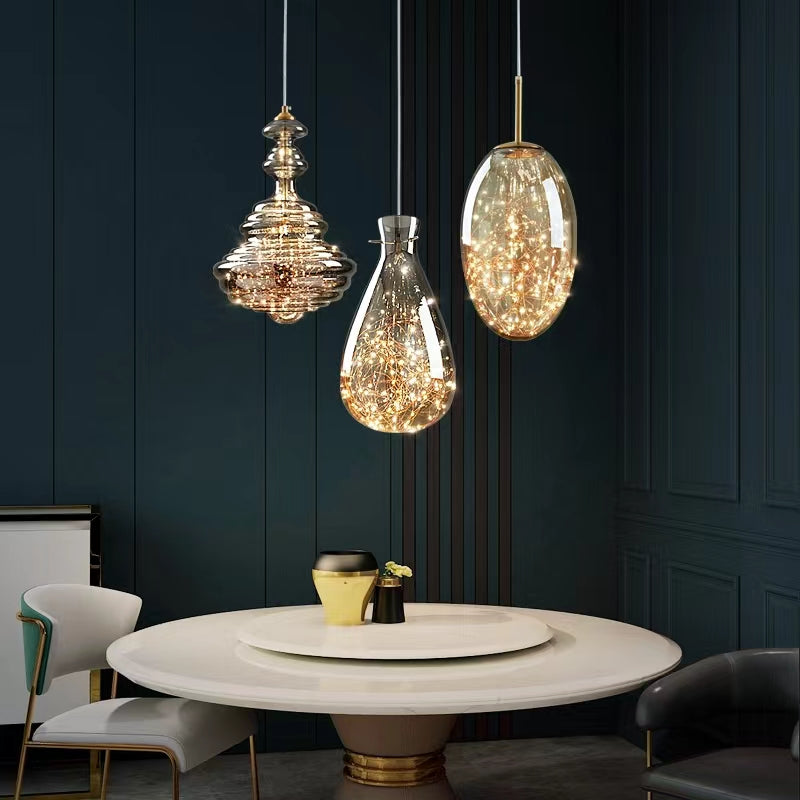CosmoGlow - Grey Pendant Light