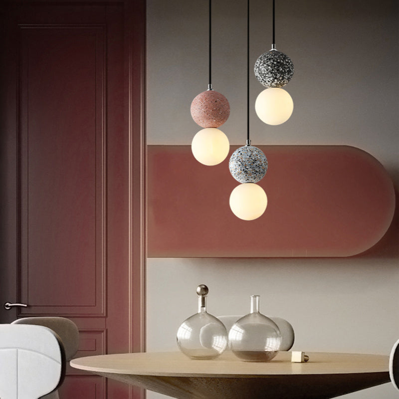 LunaGlow - Black and White Pendant Light