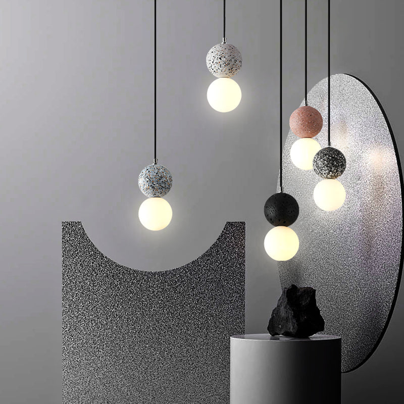 LunaGlow - Black and White Pendant Light