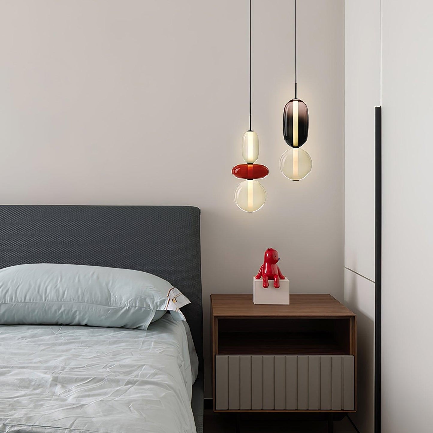 Pendant Light Made of Candied Glass