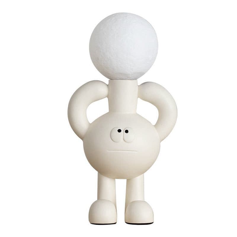 BotLuxe - Lampe de table avec design créatif de robot et lumière agréable