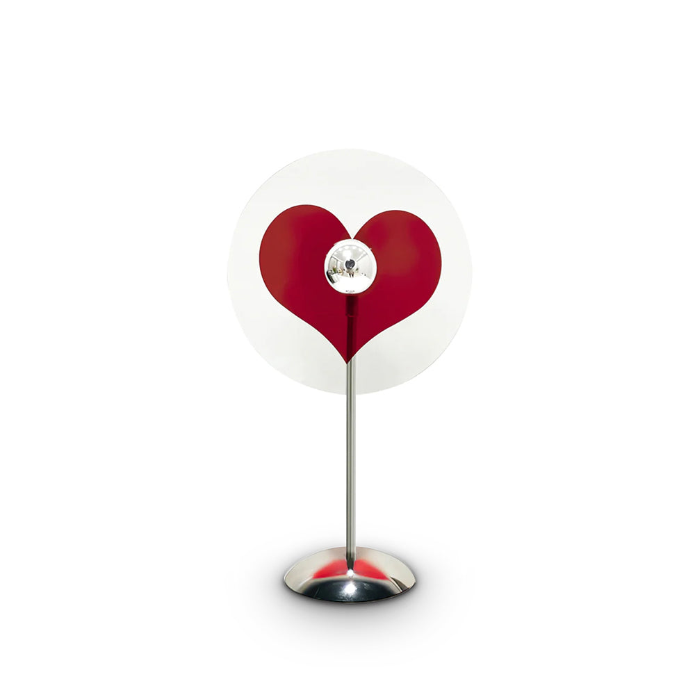 HeartBeam - Tischlampe mit Metallschirm und wiederaufladbarer LED