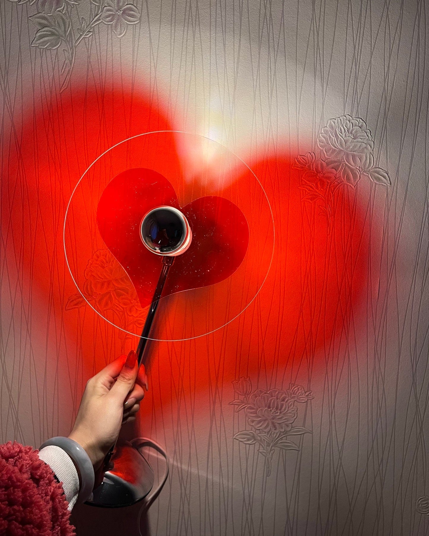 HeartBeam - Tischlampe mit Metallschirm und wiederaufladbarer LED