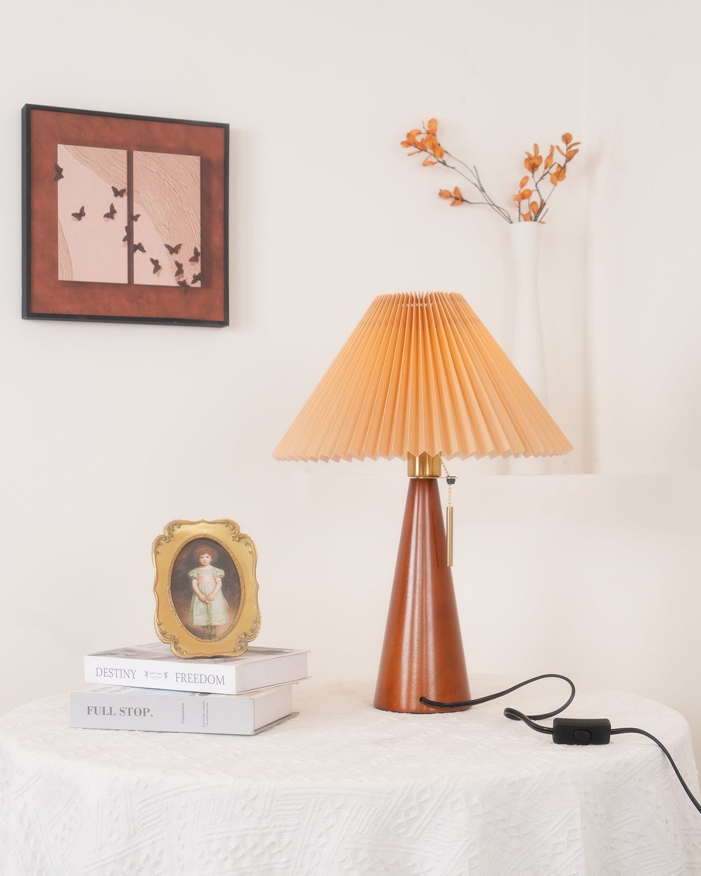 TimberLight - Moderne træ- og metallampe til bord
